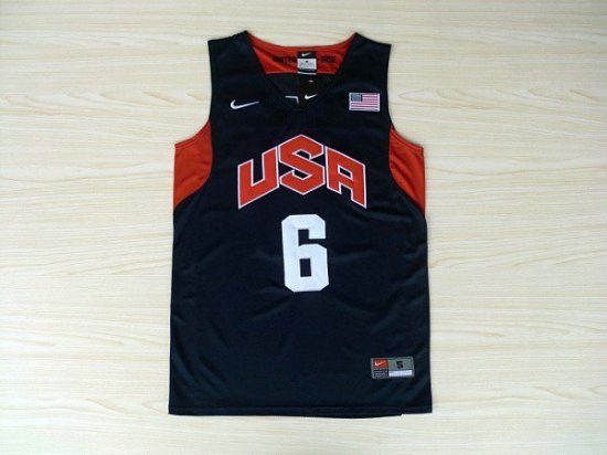 LeBron James 6 2012 Olympics Team USA Basketball Jersey Blue Nike Men